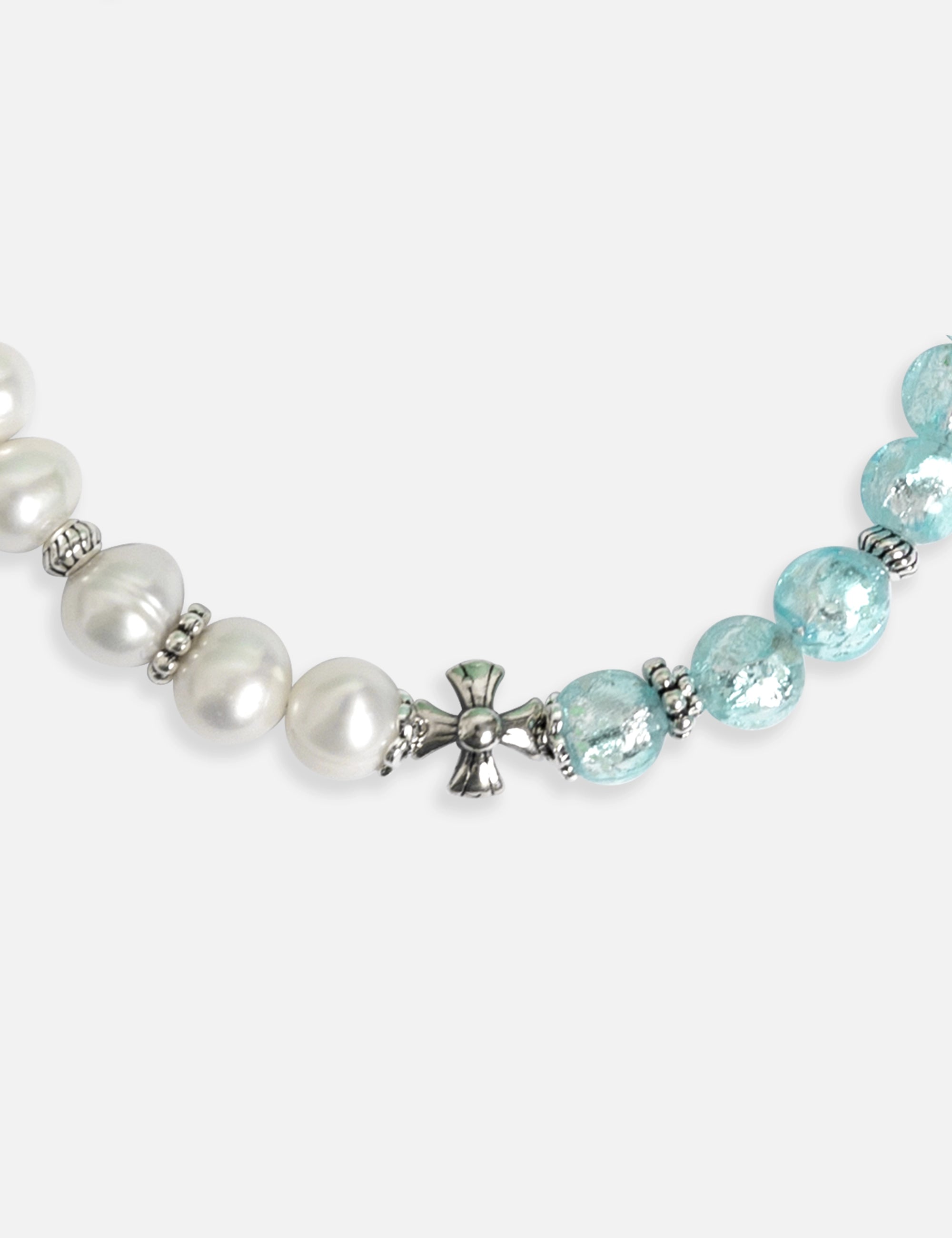 bracelet perles culture phosphorescent bleu